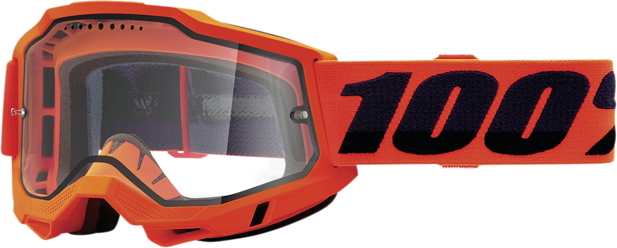 Gafas de MTB 100% Accuri 2 Enduro - Naranja neón - Transparente 50016-00004