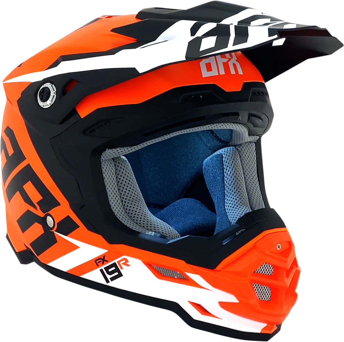Casco de moto AFX FX-19R - Racing - Naranja mate - Grande 0110-7085