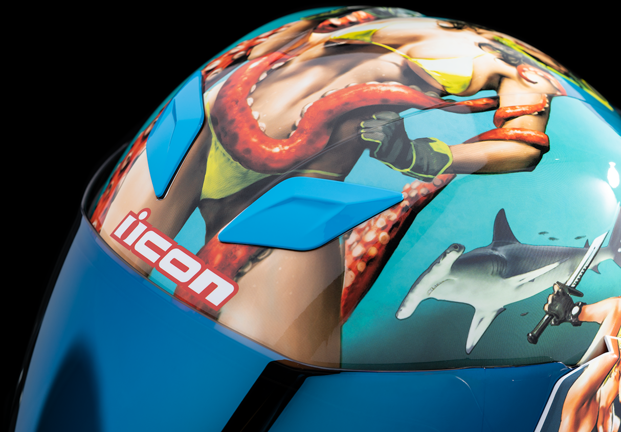 Casco ICON Airflite™ - Pleasuredome4 - Azul - XS 0101-15000