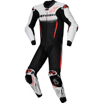 Mono de cuero ALPINESTARS GP-R7 de una pieza - Blanco/Negro/Rojo - Talla 38 EE. UU. / 48 UE 3150125-233-48