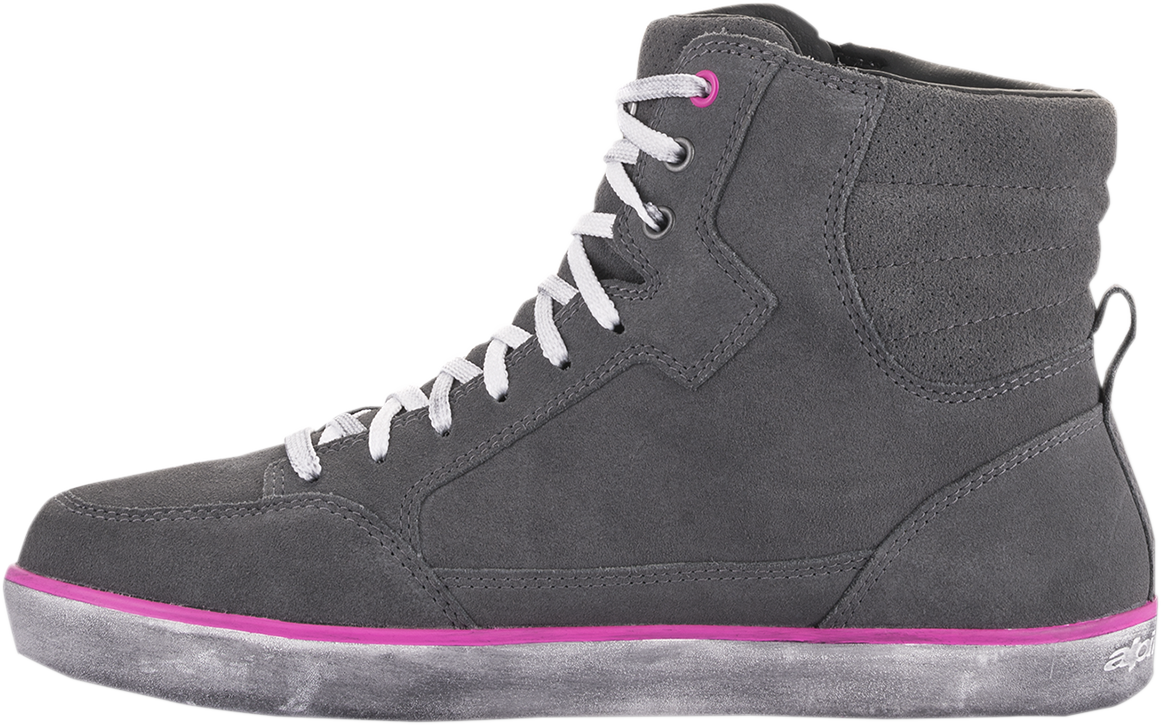 Zapatos impermeables ALPINESTARS J-6 para mujer - Gris/Rosa - Talla 8.5 (EE. UU.) 2542220909585