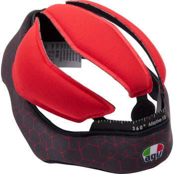 Forro AGV Pista GP RR - Negro/Rojo - XL 20KIT60303001XL