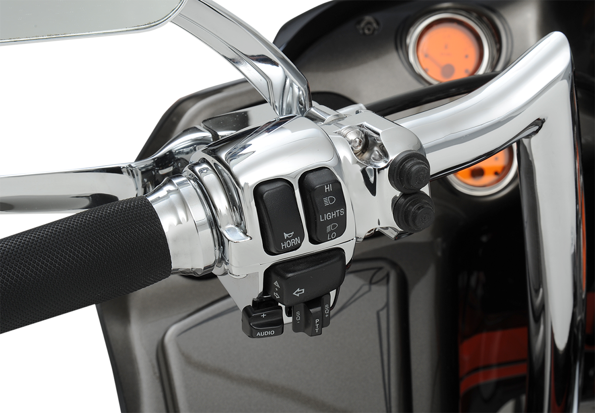 Carcasa del interruptor de control de crucero DRAG SPECIALTIES - Cromada H07-0783