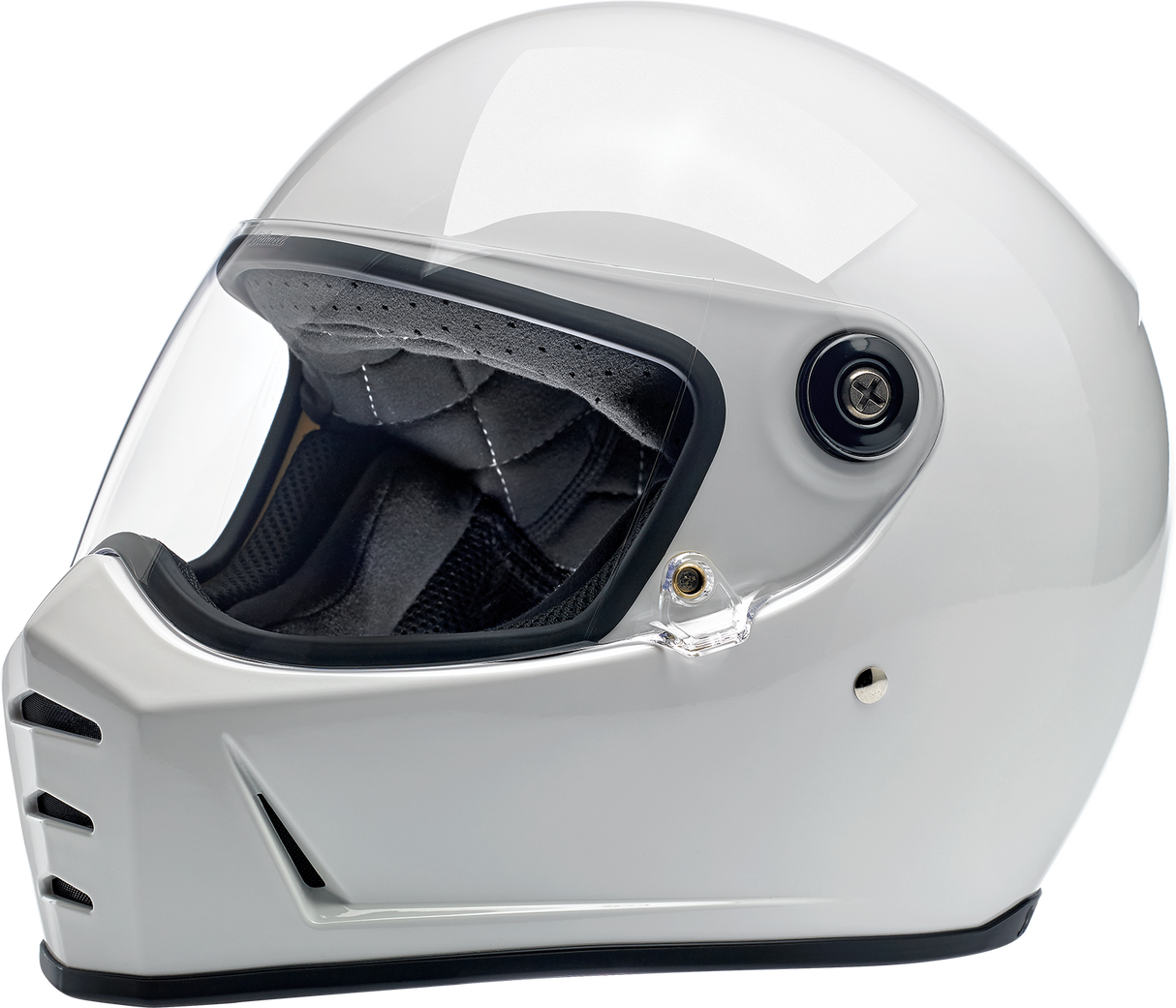 Casco BILTWELL Lane Splitter - Blanco brillante - Mediano 1004-104-103