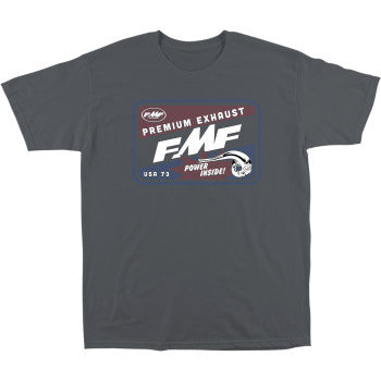 Camiseta FMF Power Inside - Carbón - Mediana SP21118900CHMD