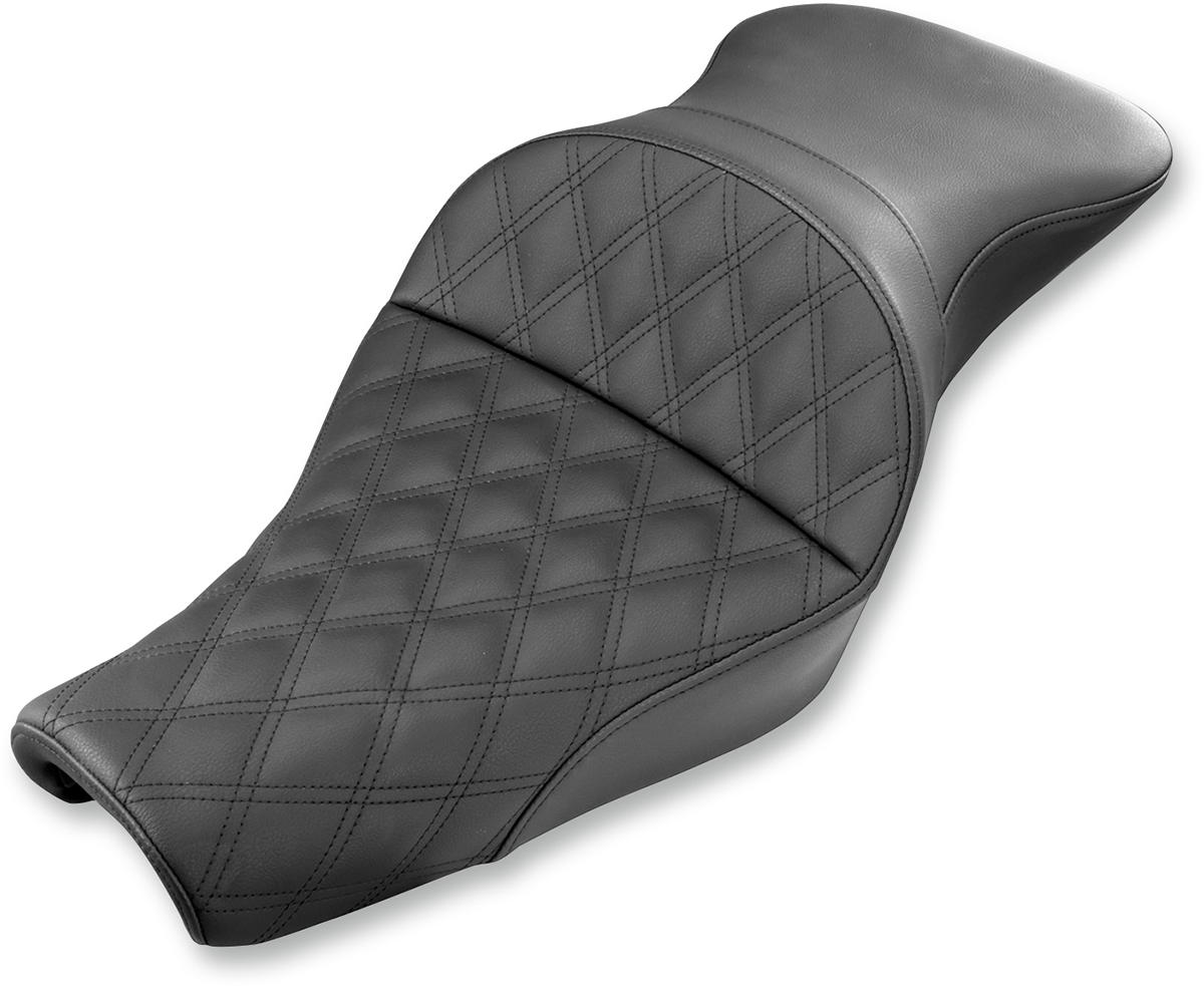 Asiento SADDLEMEN Explorer - Costuras enrejadas - XL con tanques de 3.3 galones 807-11-029LS