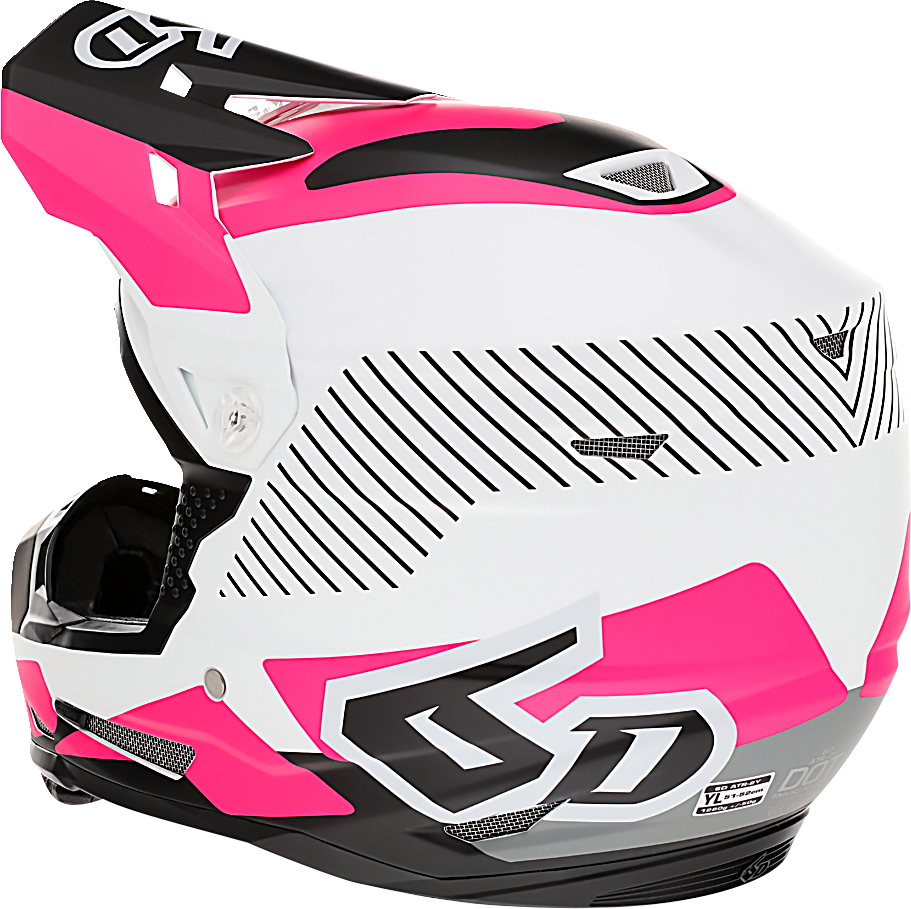 6D ATR-2Y Motorcycle Helmet - Fusion - Pink - Small 11-6410