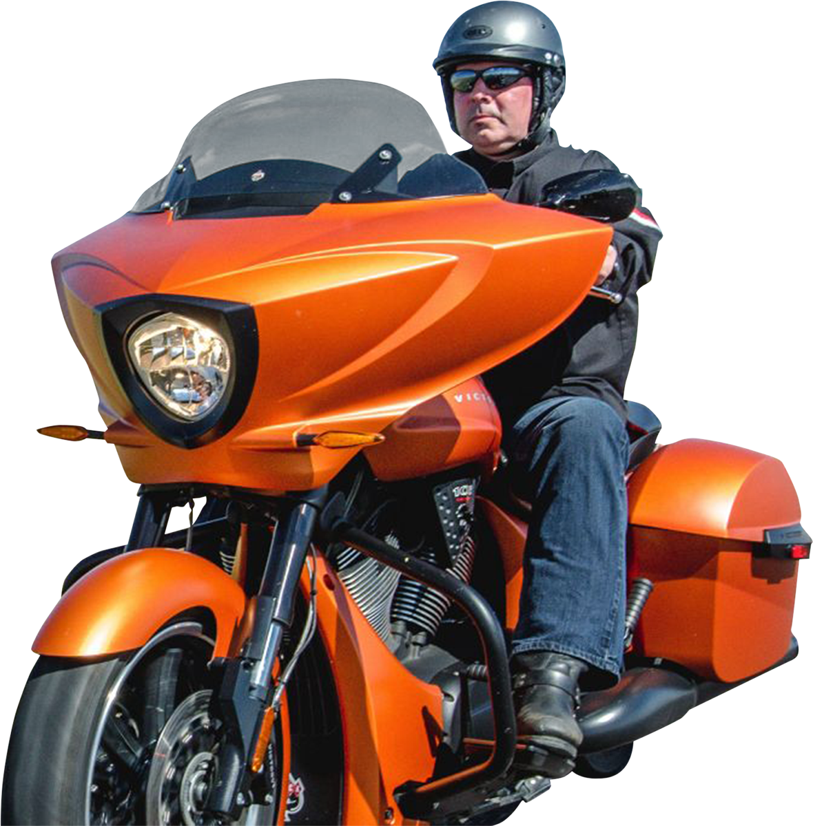 Parabrisas KLOCK WERKS Flare™ - 11" - Tintado - Victory KWW-06-0543