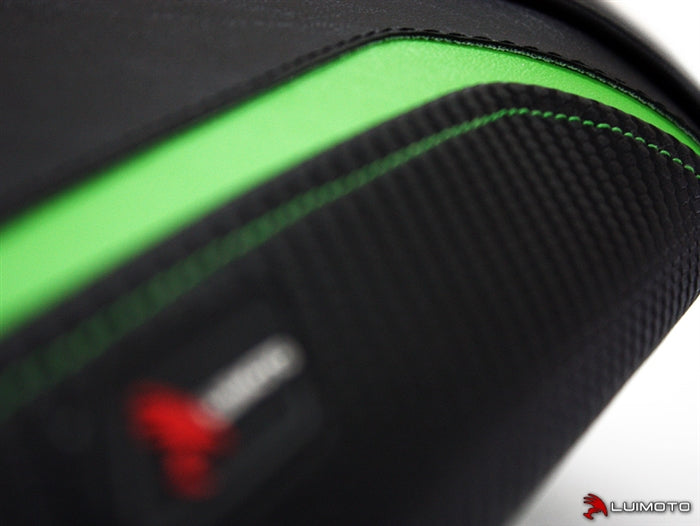 Funda de asiento trasero Luimoto Sport Edition para Kawasaki ZX6R 2013-2018, verde lima y negro
