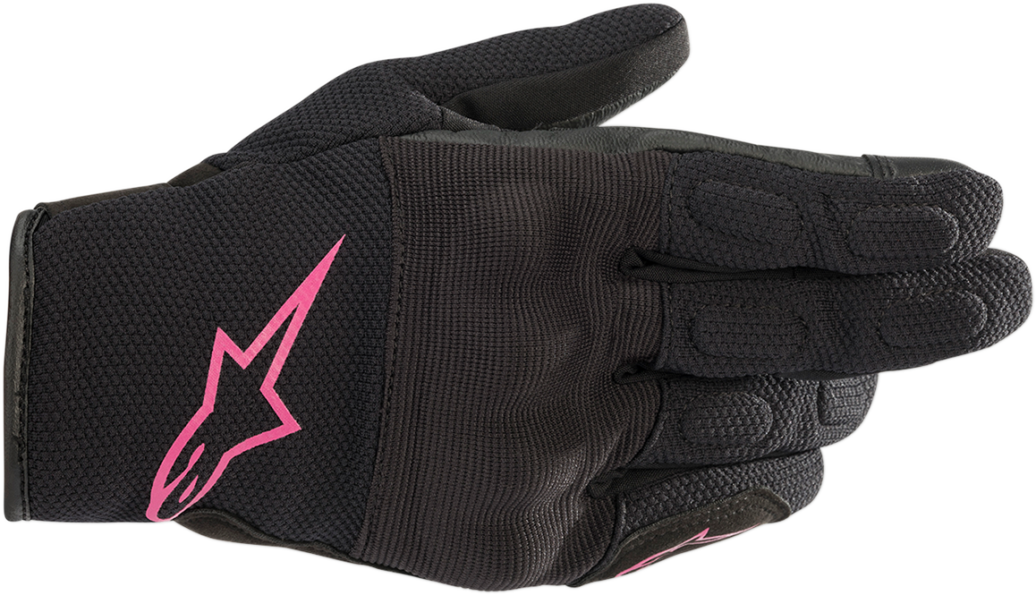 Guantes ALPINESTARS Stella S-Max Drystar® para mujer - Negro/Fucsia - Mediano 3537620-1039-M