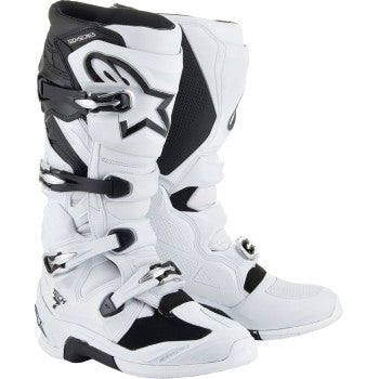 Botas ALPINESTARS Tech 7 - Blanco/Negro - Talla 10 de EE. UU. 2012025-21-10