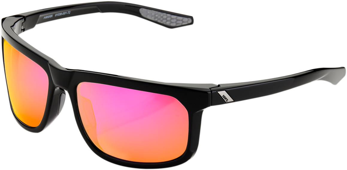 Gafas de sol 100% Hakan - Negro - Espejo Morado 61036-001-72