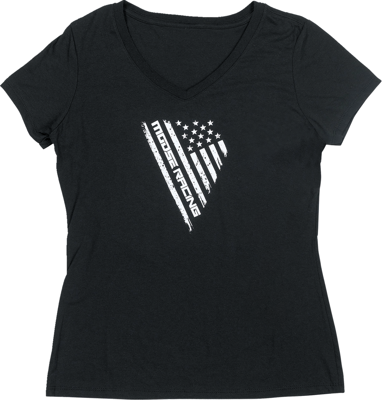 MOOSE RACING Women's Salute T-Shirt - Black - Large 3031-4168