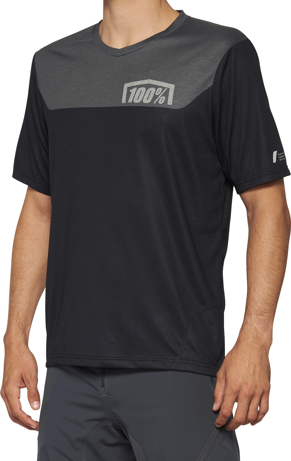 Jersey 100% Airmatic - Manga corta - Negro/Carbón - Talla M 40014-00001