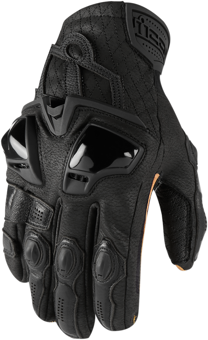 Guantes cortos ICON Hypersport™ - Negro - Mediano 3301-3534