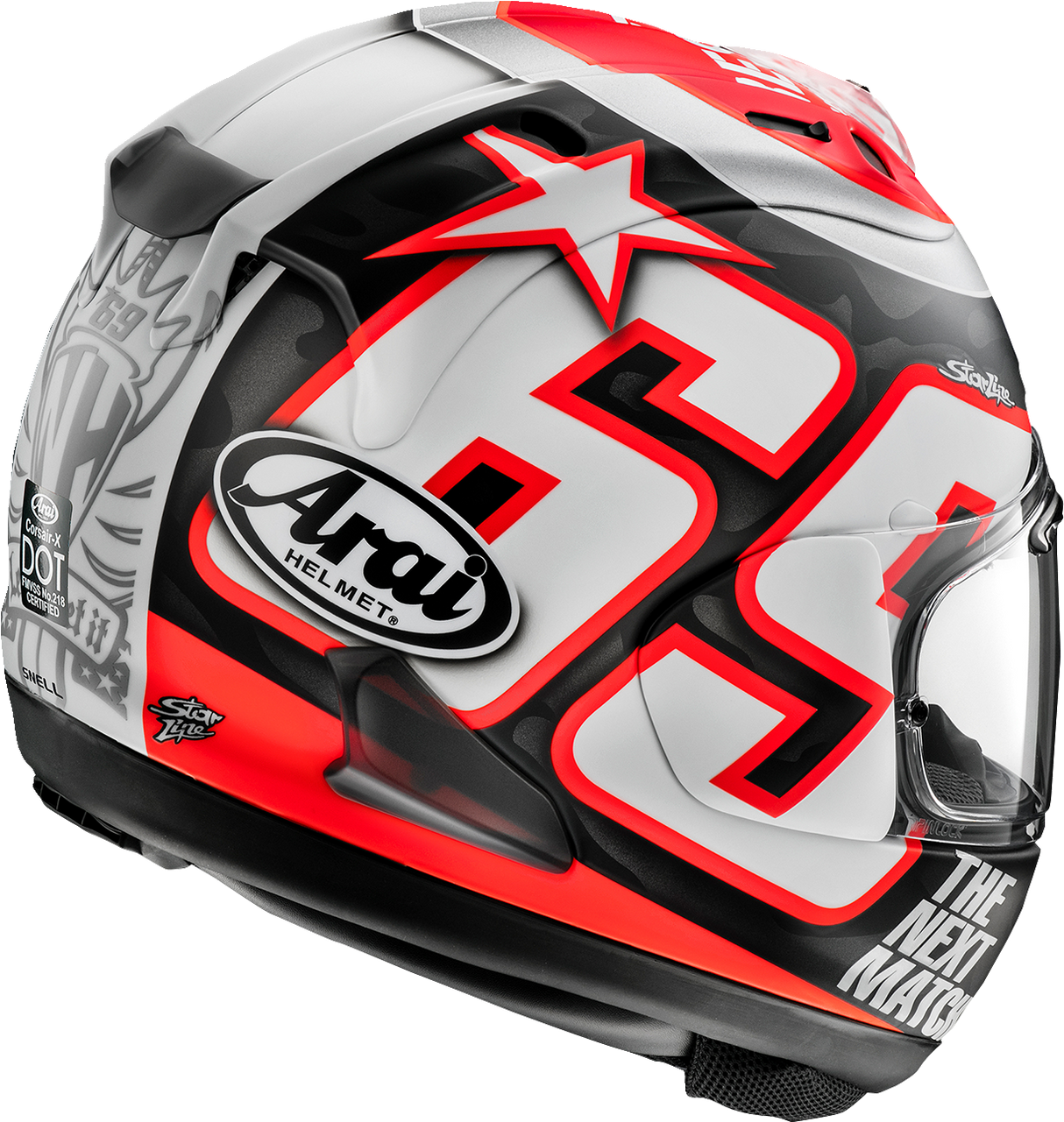 Casco de motocicleta ARAI Corsair-X - Nicky Reset - Frost - Grande 0101-15898