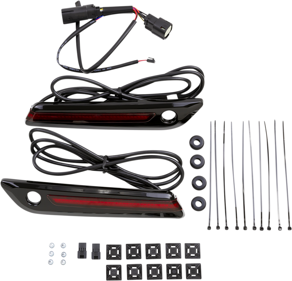 Cubiertas de bisagra CIRO - Rojo/Negro 40171