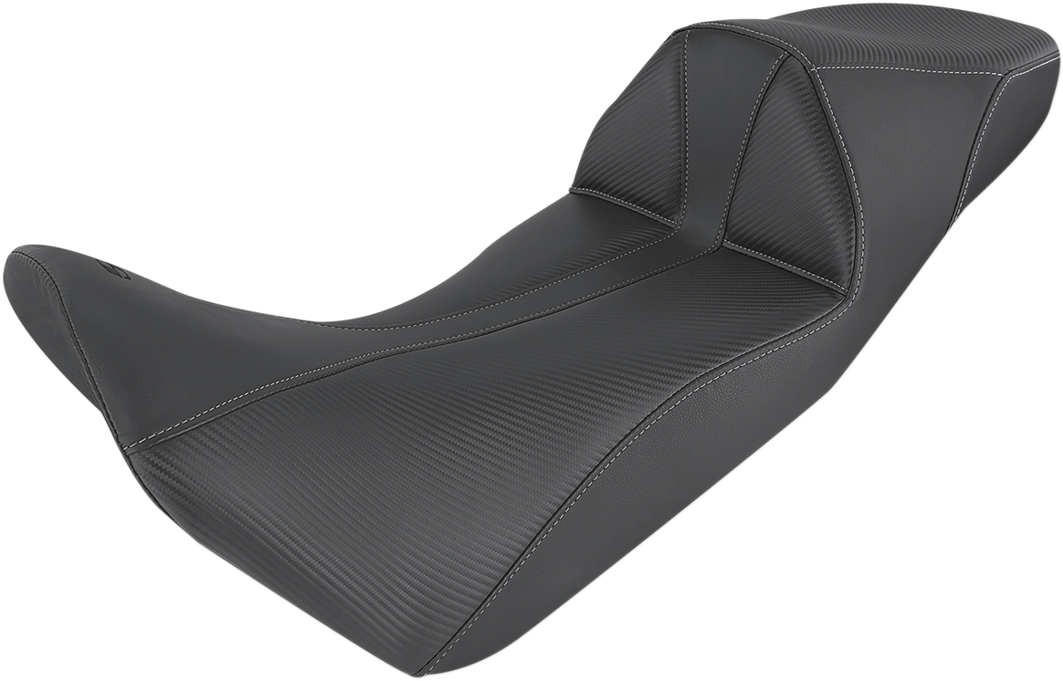 Asiento SADDLEMEN Adventure Tour - Una pieza - Bajo - Cosido - Negro - Africa Twin 0810-H049