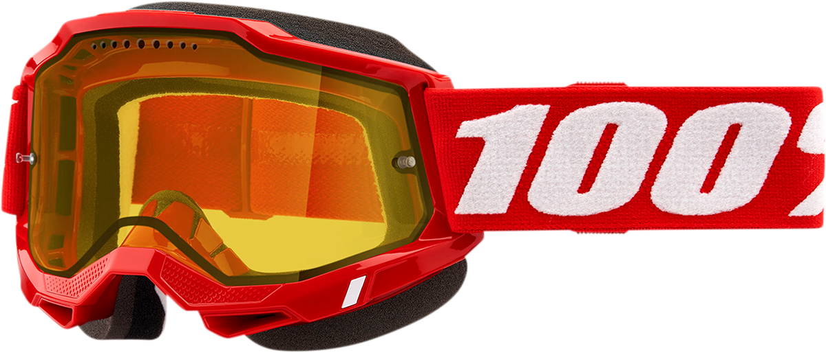 Gafas de nieve 100% Accuri 2 - Rojo - Amarillo 50021-00005