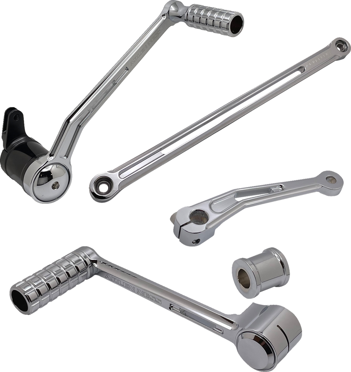Kit de control de pie ARLEN NESS SpeedLiner con palanca de cambios - Solo - Cromado 420-105