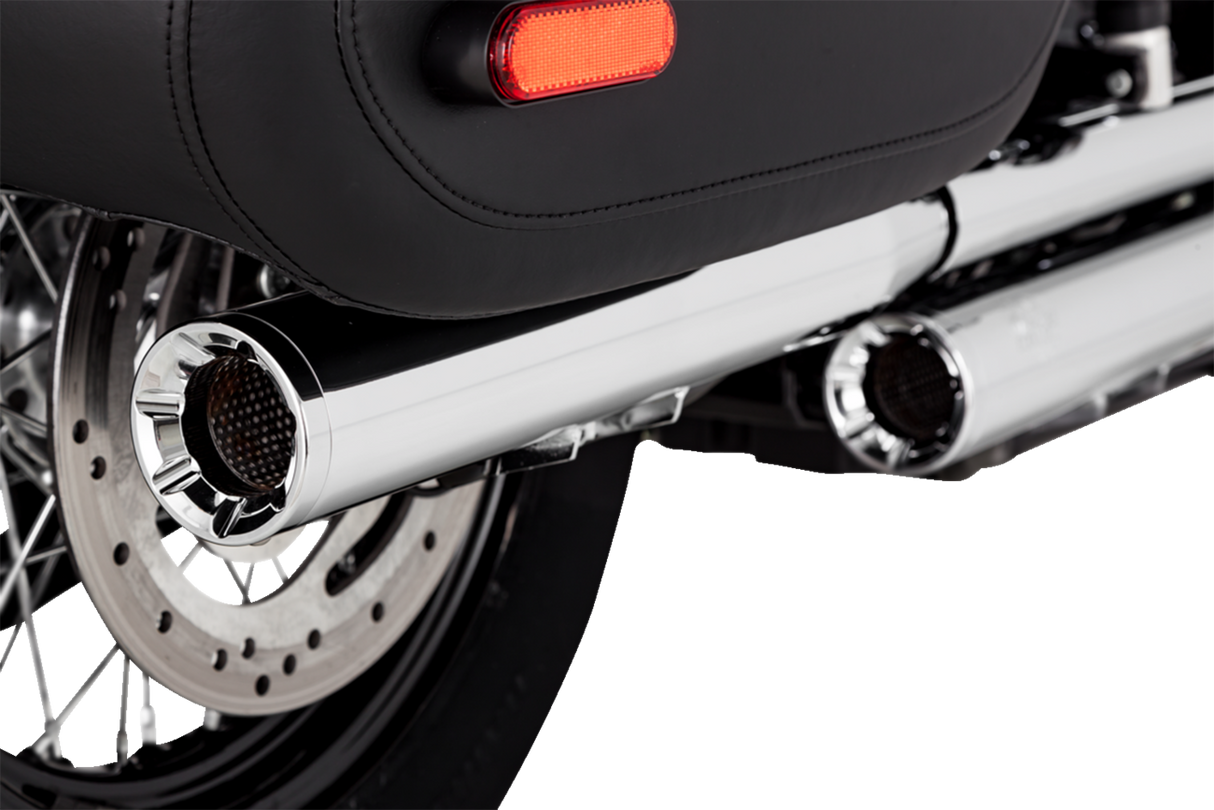 Silenciadores VANCE & HINES Eliminator 300 Slip-On - Cromados Softail 2018-2021 16316