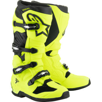 Botas ALPINESTARS Tech 7 - Amarillo fluorescente/Negro - Talla 11 de EE. UU. 2012025-551-11