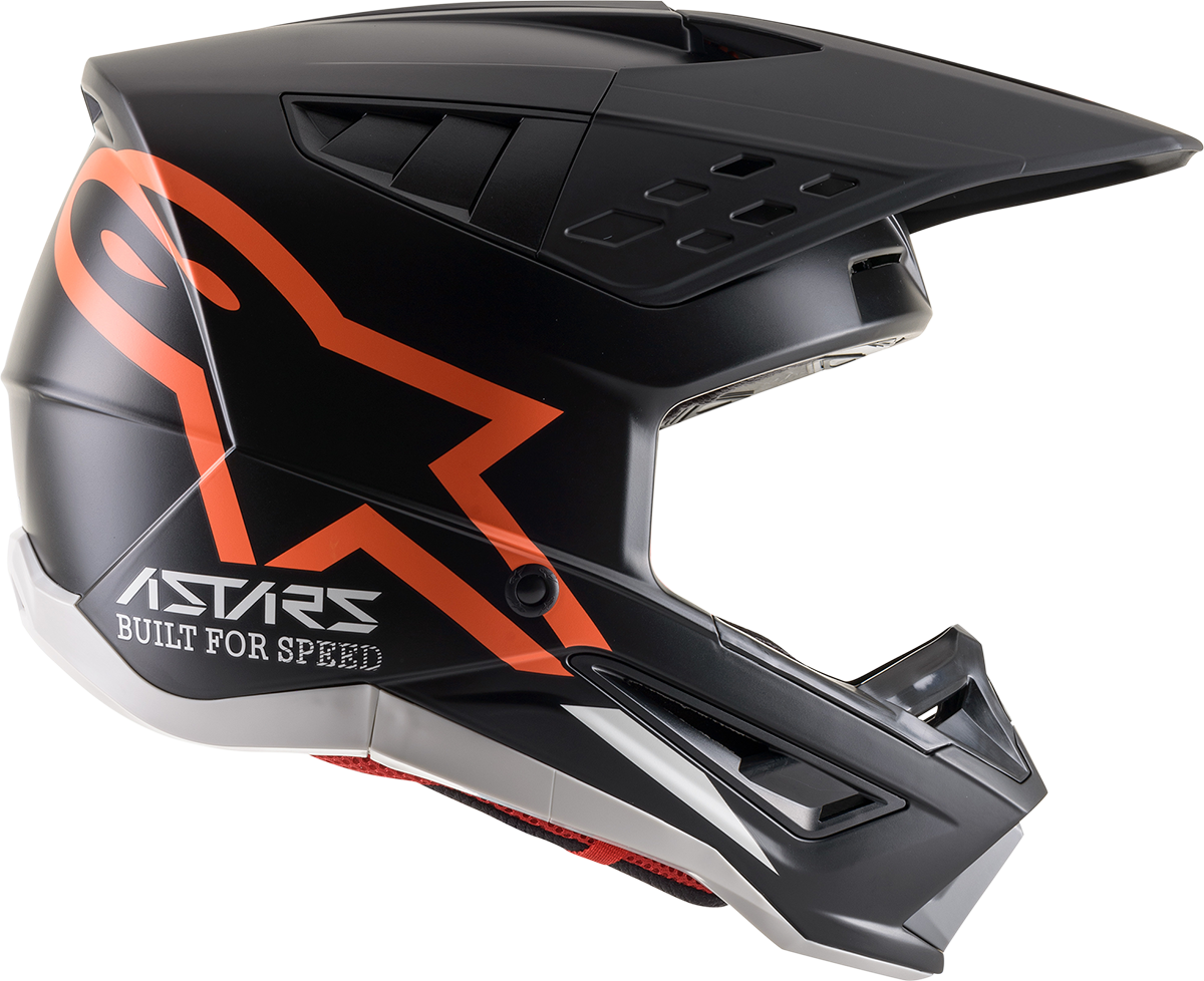Casco de moto ALPINESTARS SM5 - Compass - Negro mate/Naranja fluorescente - 2XL 8303321-1149-2X