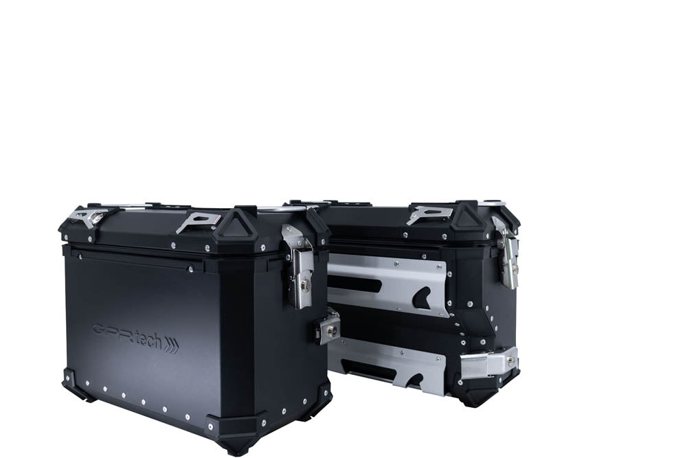 CF Moto 800 MT Touring/Explorer 2025-2026 GPR Tech 38+32L Aluminum Side Cases, Black with Pannier Holders - photo 5