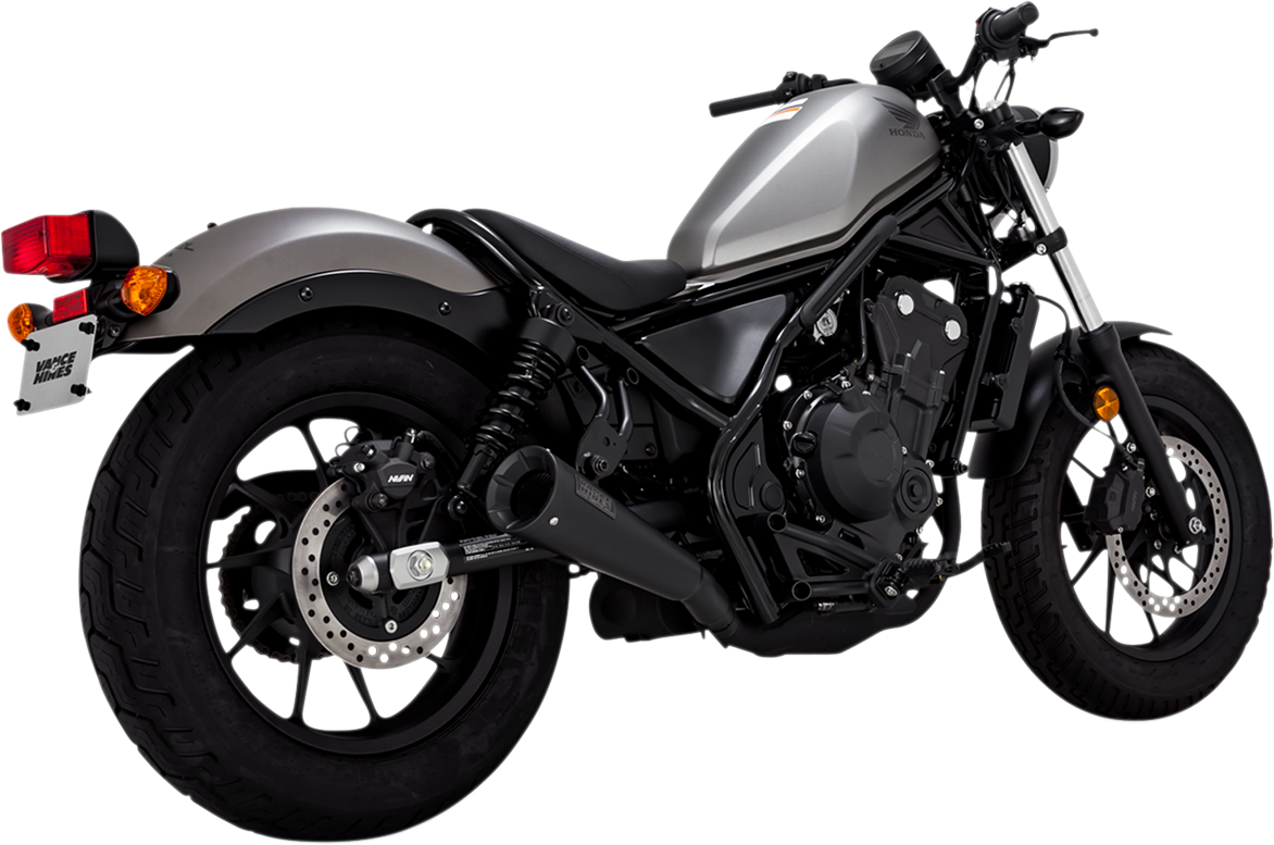 Escape Vance & Hines para Honda Rebel 500 2017-2026, silenciador deslizante negro Upsweep 48421