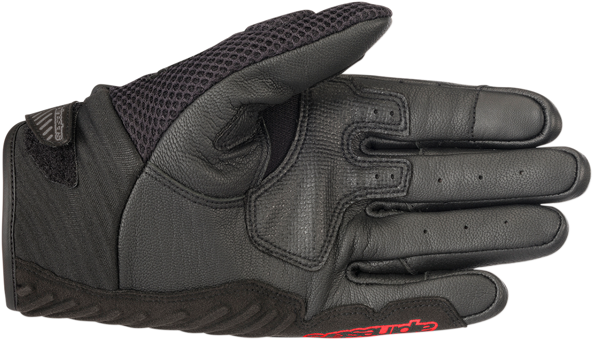 Guantes ALPINESTARS SMX-1 Air V2 - Negro/Rojo Fluo - Talla Grande 3570518-1030-L