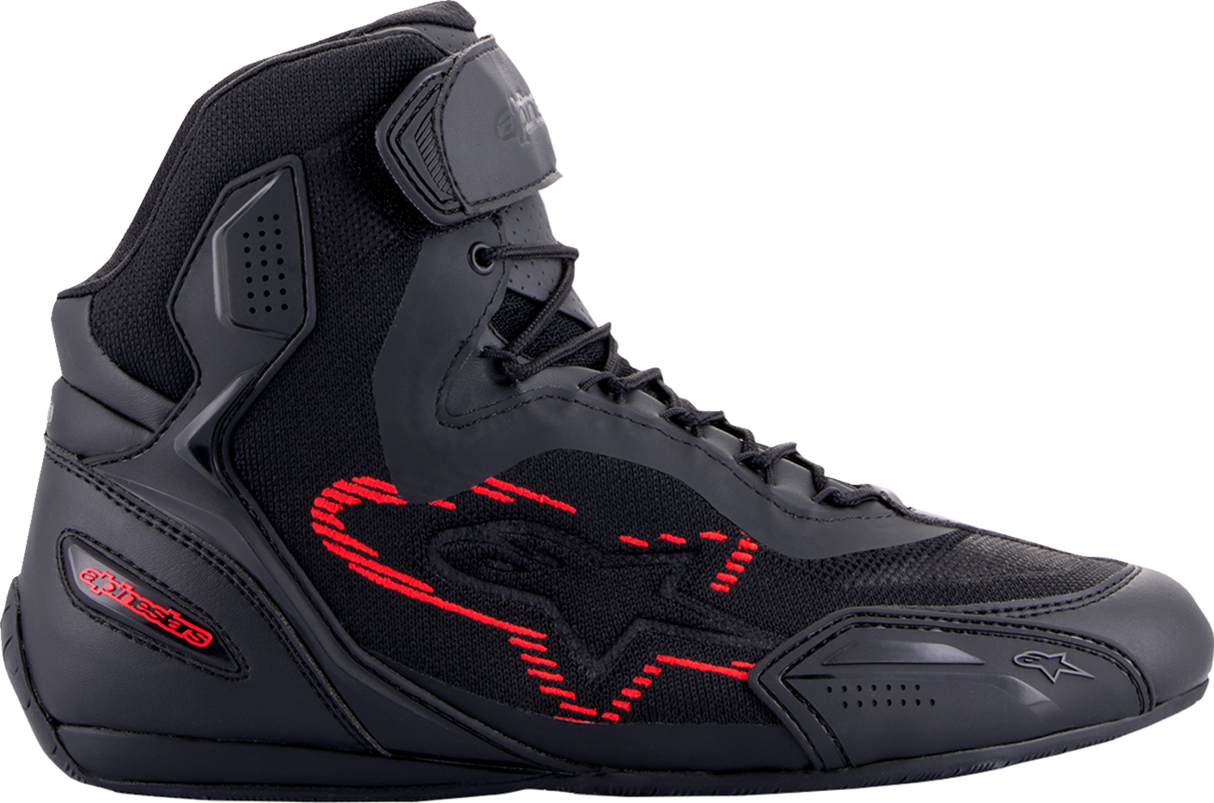 Zapatillas ALPINESTARS Faster-3 Rideknit® - Negro/Gris/Rojo - Talla 12 de EE. UU. 2510319-1993-12