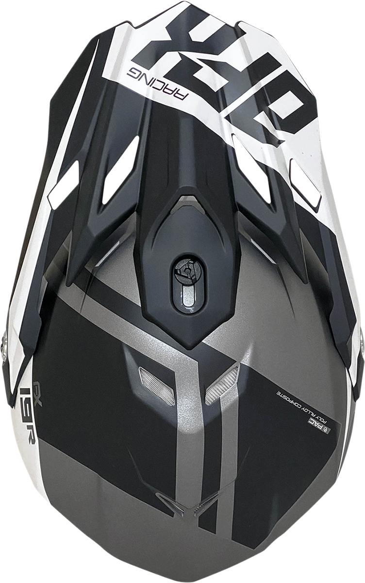 Casco de moto AFX FX-19R - Racing - Gris escarcha - Pequeño 0110-7073