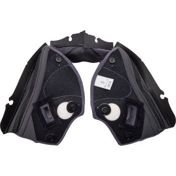 Almohadillas para mejillas AGV Pista GP RR - Gris/Amarillo - 2XL 20185000564992X