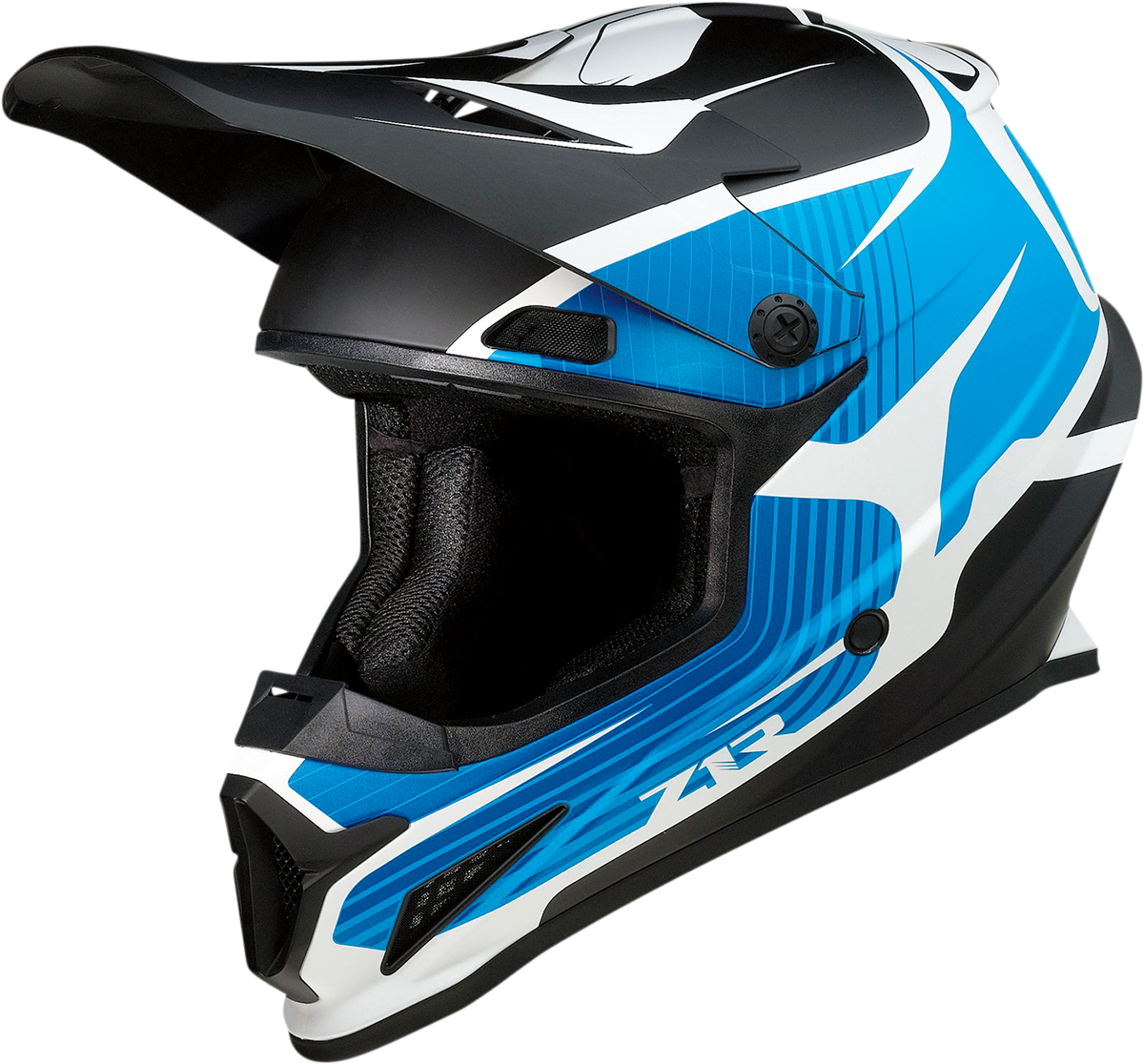 Casco de moto Z1R Rise - Llama - Azul - Pequeño 0110-7249