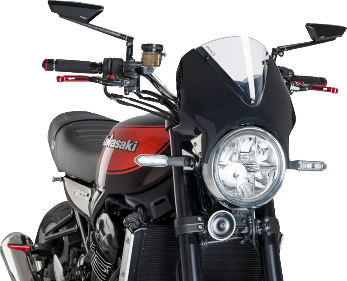 Cúpula PUIG HI-TECH PARTS - Negro/Transparente - Z900RS 024NW
