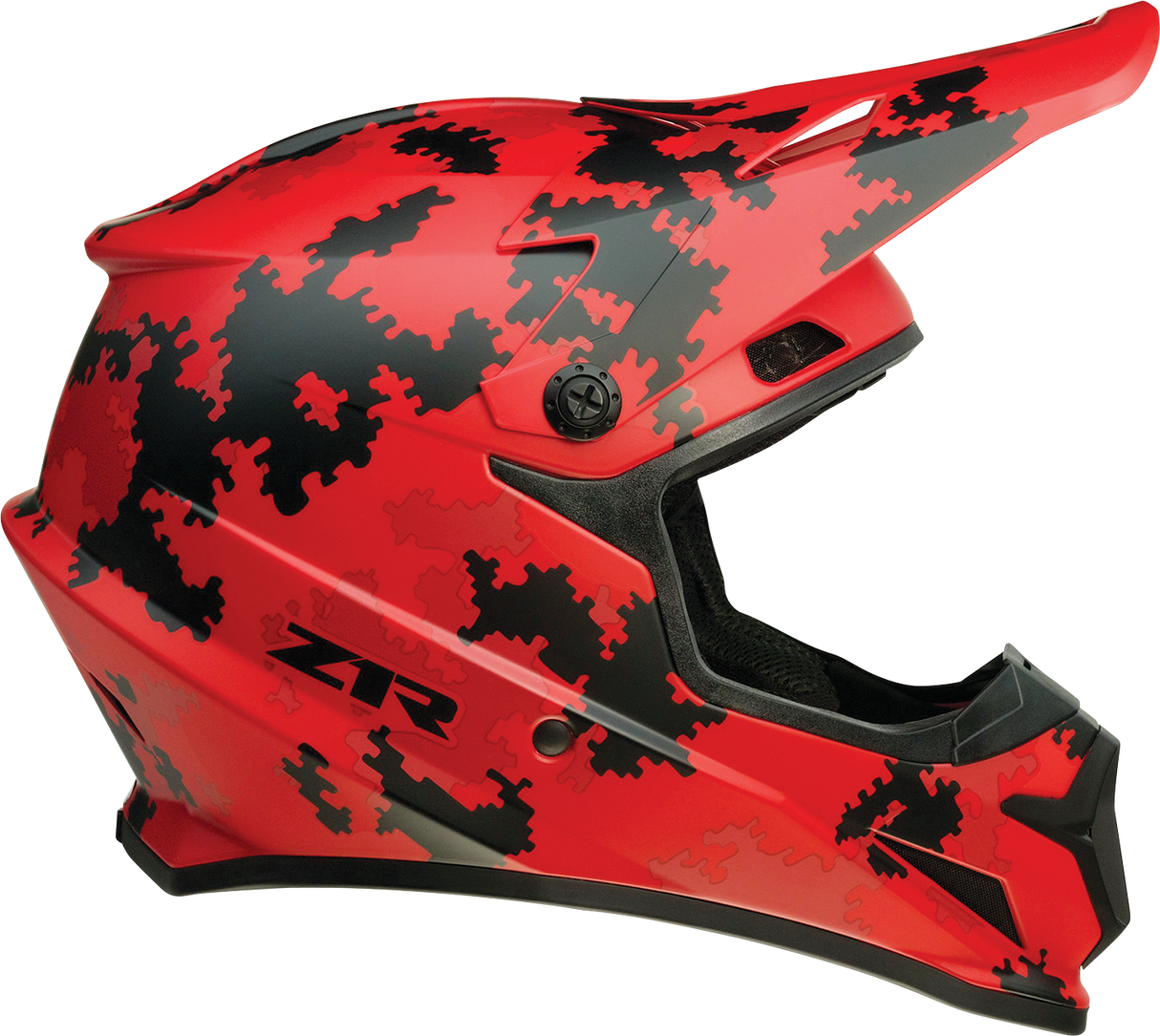 Casco de moto Z1R Rise - Camuflaje digital - Rojo - XS 0110-7280