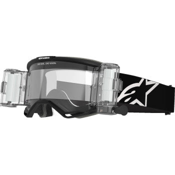 Gafas de visión ALPINESTARS Vision 5 Roll-Off - Corp - Negro - Transparente 5102825-1529