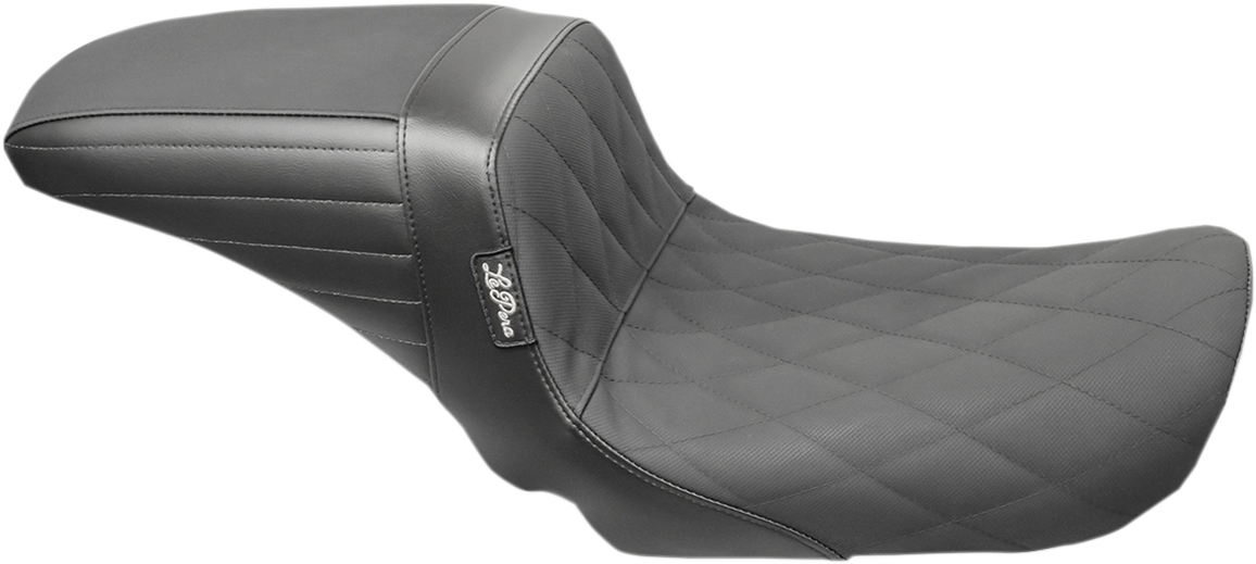Asiento Le Pera para Harley FXD 2004-2005, Kickflip Diamond con cinta de agarre en negro LF-591DMGP