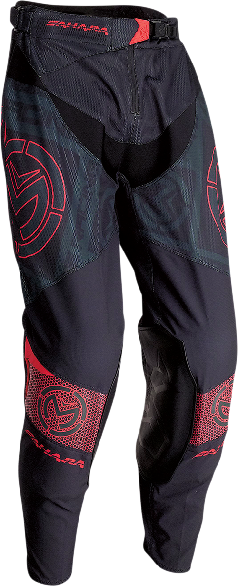 Pantalones MOOSE RACING Sahara - Negro/Rojo - 30 2901-9896