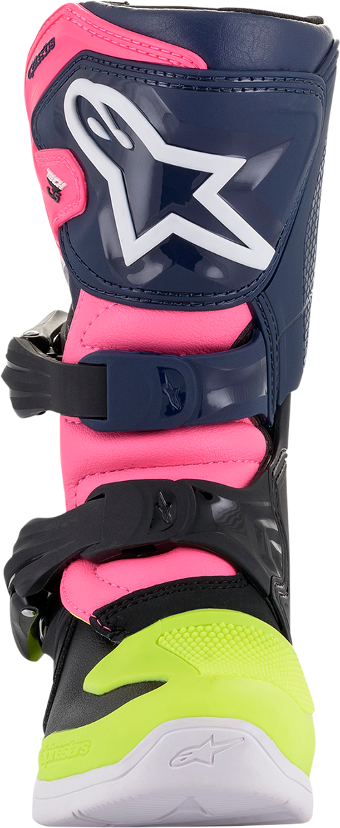 Botas ALPINESTARS Tech 3S - Negro/Azul/Rosa - Talla 1 de EE. UU. 2014518-1176-1