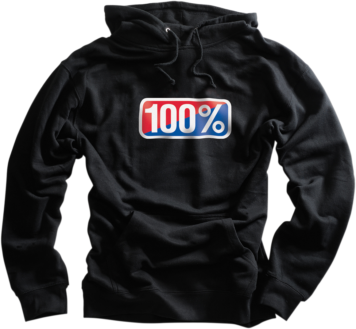 Sudadera con capucha 100% clásica - Negra - Talla grande 20029-00032