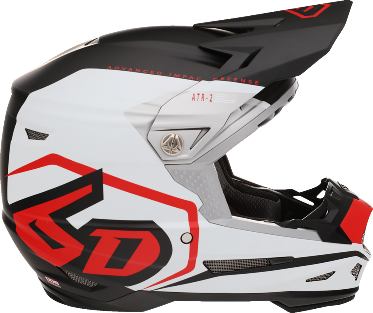 Casco de motocicleta 6D ATR-2 - Delta - Rojo - Talla pequeña 12-3415