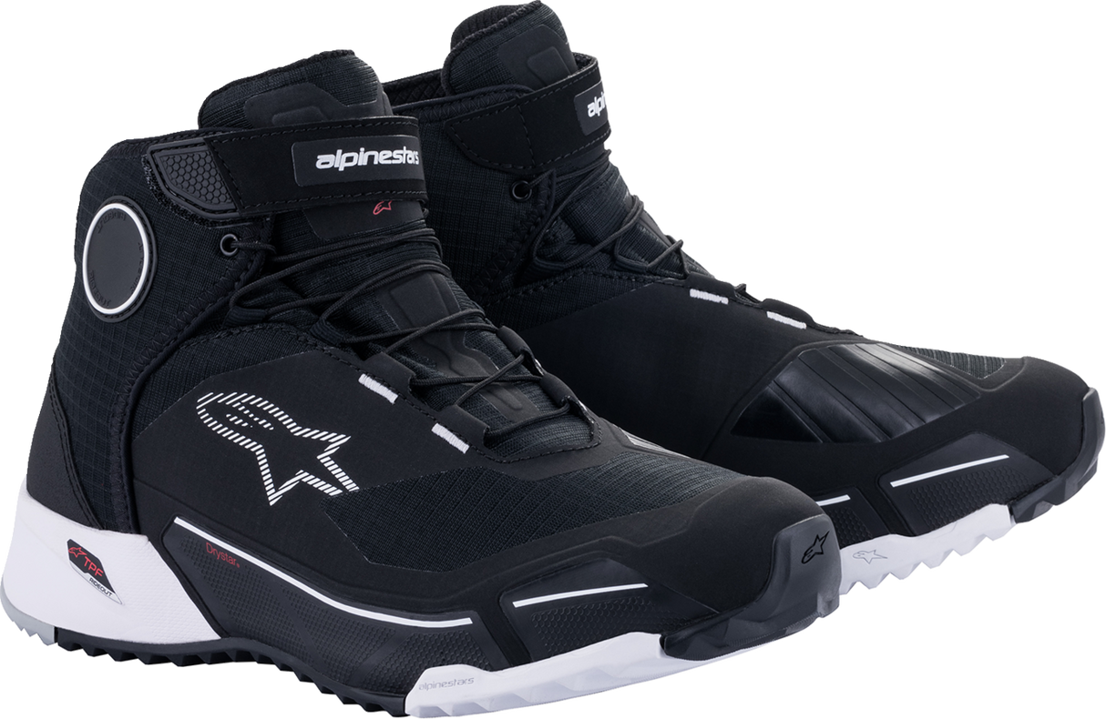 Zapatos ALPINESTARS CR-X Drystar® - Negro/Blanco - Talla 9.5 (EE. UU.) 261182019.5