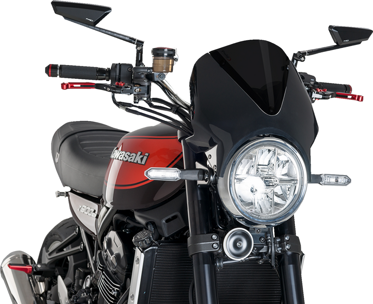 Cúpula PUIG HI-TECH PARTS - Negro/Ahumado Oscuro - Z900RS 024NF