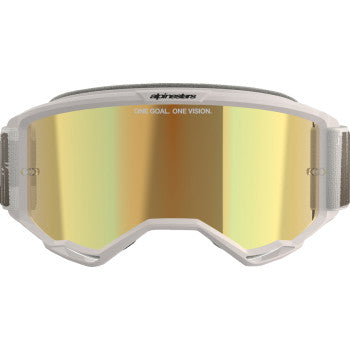 ALPINESTARS Goggles Vision 5 Goggles - Hollow - Wind - Gold Mirror 5102225-7311