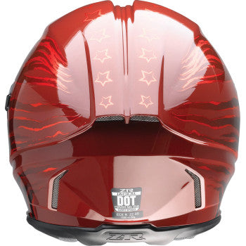 Casco de motocicleta Z1R Jackal - Patriot - Rojo - 2XL 0101-15424