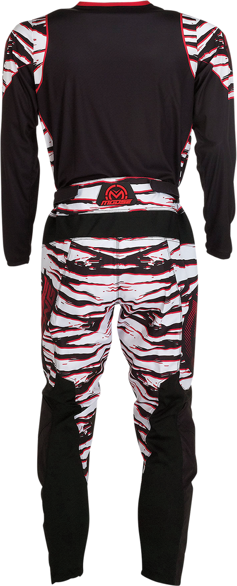 Camiseta de clasificación de MOOSE RACING - Negra/Roja - Grande 2910-6976