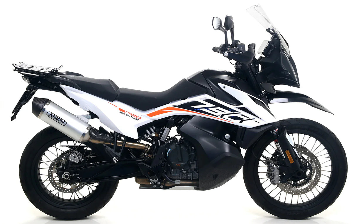 71904AK Arrow Race-Tech Slip-on Exhaust, Aluminum for KTM 790/890 Adventure / R 19024