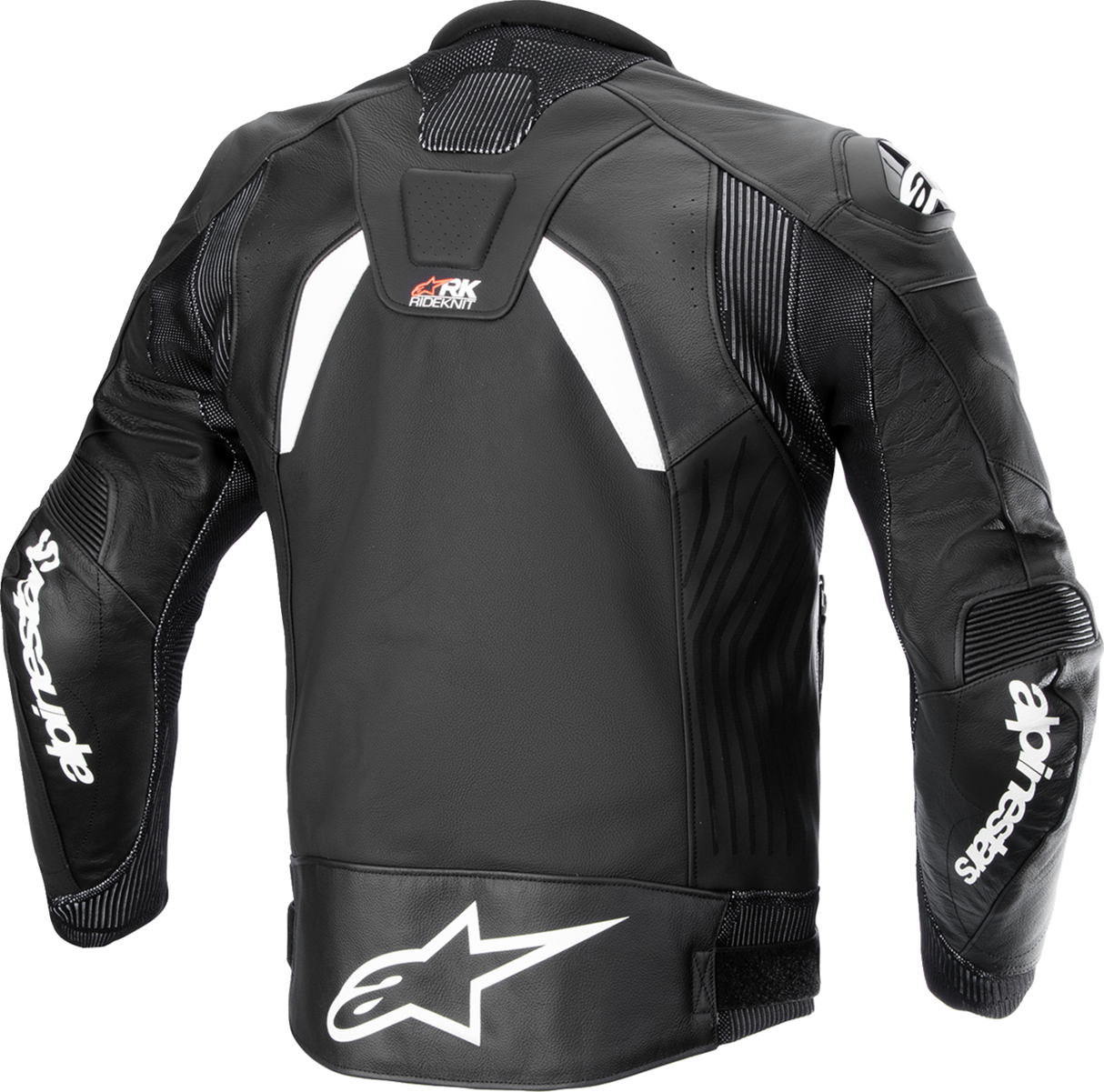 Chaqueta de cuero ALPINESTARS GP Plus R v4 Rideknit® - Negro/Blanco - 48 3100324-12-48