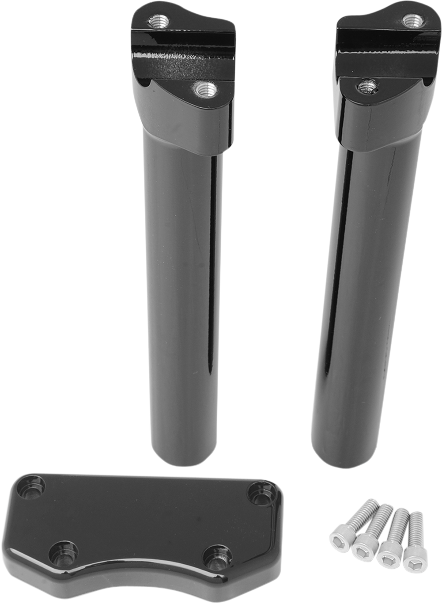 Elevadores DRAG SPECIALTIES - 10" - Búfalo - Superior - Negro 0602-0597